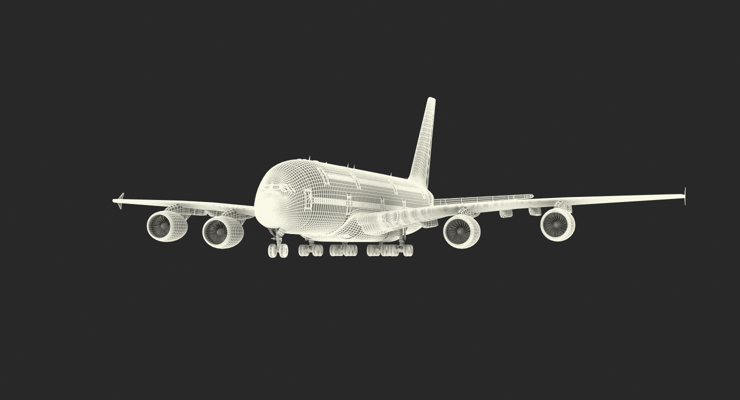 Airbus A380 1000 Air France 3D